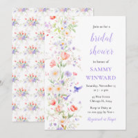 Spring Flowers and Birds Bridal Shower