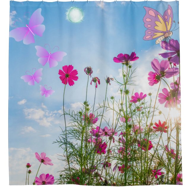 spring flowers and butterfly (Front)