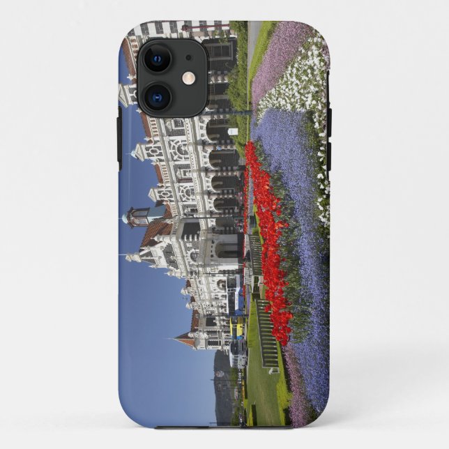 Spring Flowers and Historic Railway Station, Case-Mate iPhone Case (Back)