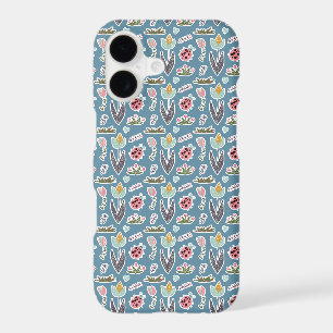 Spring Flowers and Ladybug Pattern