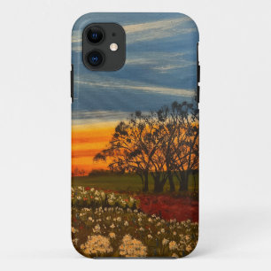 Spring Flowers at Sunset, by Gary Poling  iPhone 11 Case