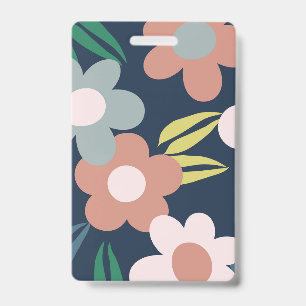 Spring flowers badge