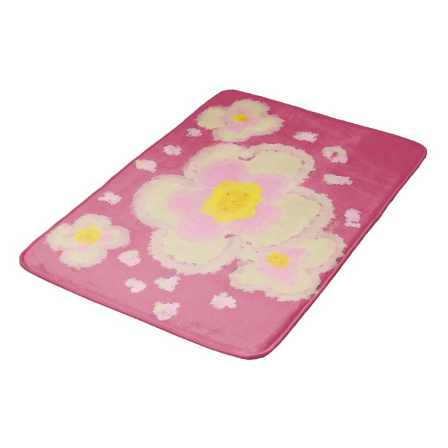 Spring Flowers Bath Mat (Angled)