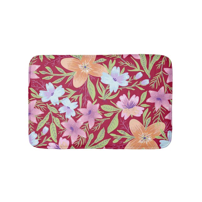 Spring Flowers  Bath Mat (Front)