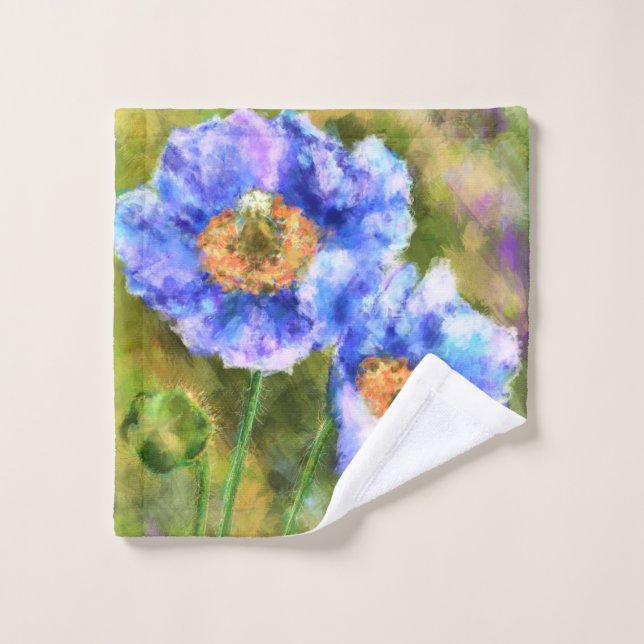 Spring Flowers Bath Towels Flowering (Wash Cloth)