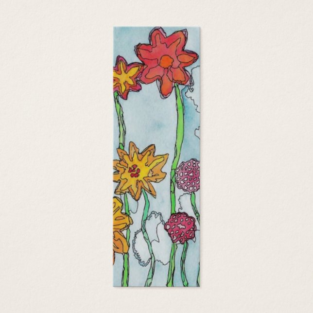 Spring Flowers Bookmark (Front)