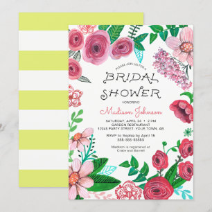 Spring Flowers   Bridal Shower   Invitation