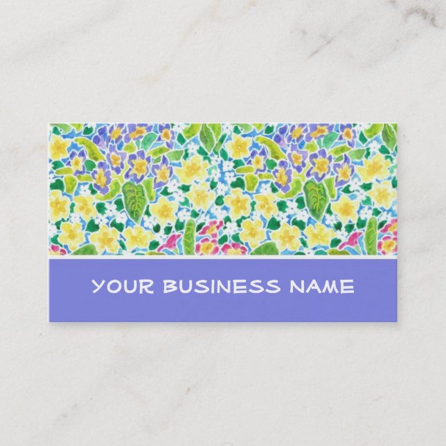 Spring Flowers Business Card (Front)