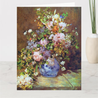 Spring Flowers by Renoir Big Mother's Day Card