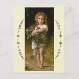 Spring flowers by William Bouguereau Postcard