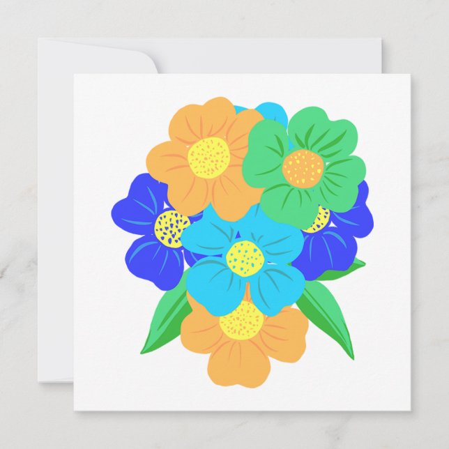 Spring Flowers Card (Front)
