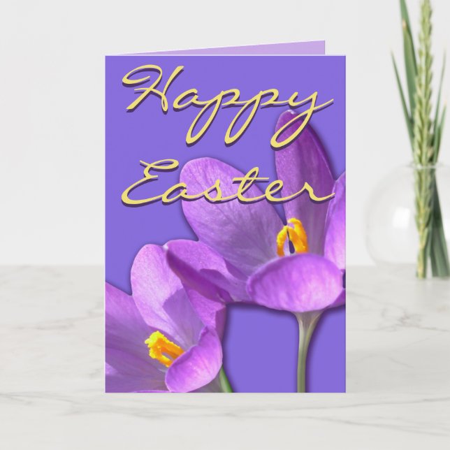 Spring Flowers Card Flowers Easter Card Blank (Front)
