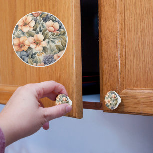 Spring Flowers Ceramic Knob