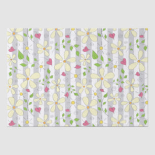 Spring flowers chamomile daisy floral happy tissue paper