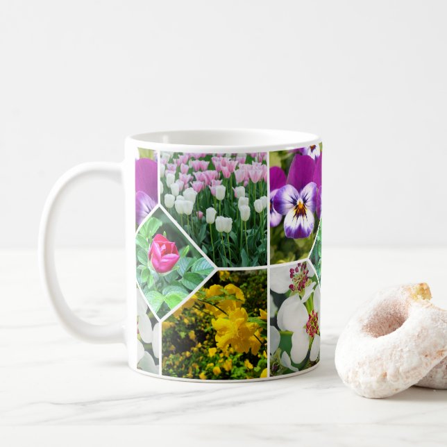 Spring Flowers Coffee Mug (With Donut)