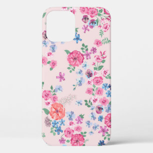 Spring flowers design. Seamless floral pattern. Pl iPhone 12 Case