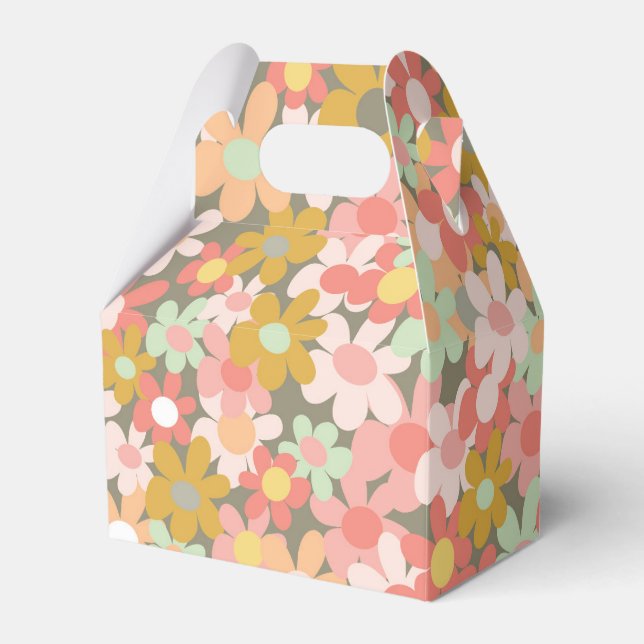 Spring Flowers Favor Box (Front Side)