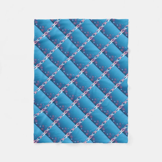 Spring Flowers Fleece Blanket (Front)