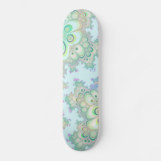  spring flowers fractal skateboard (Front)