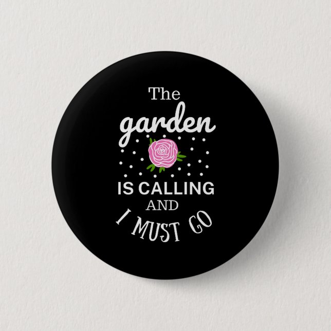 Spring  Flowers Garden 2 Inch Round Button (Front)