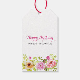 Spring Flowers Gift Tags