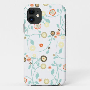 Spring flowers girly mod chic floral pattern iPhone 11 case