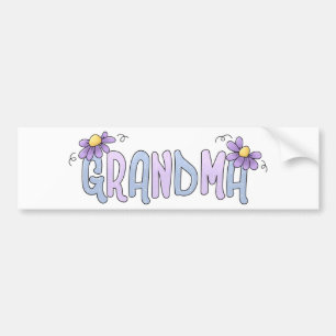 Spring Flowers Grandma Bumper Sticker