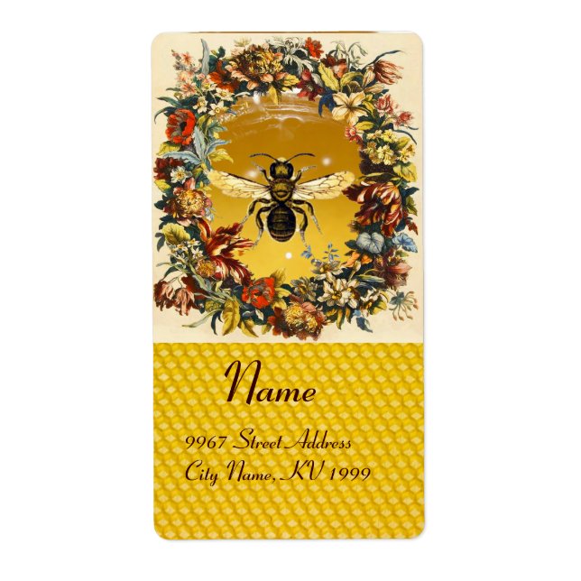SPRING FLOWERS HONEY BEE ,BEEKEEPER (Front)
