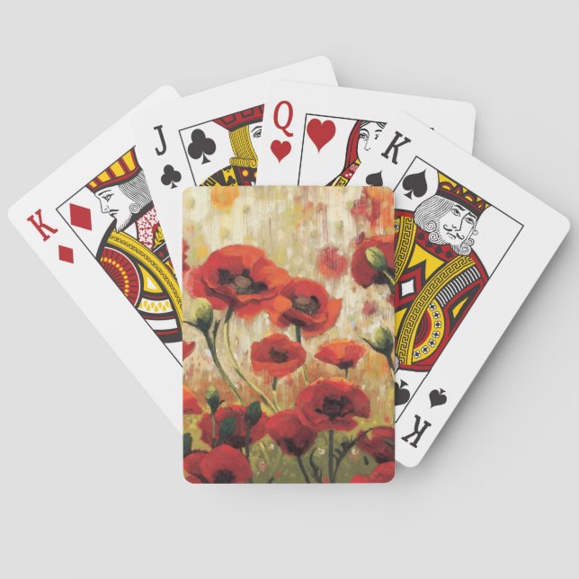 Spring Flowers in a Garden Playing Cards (Back)