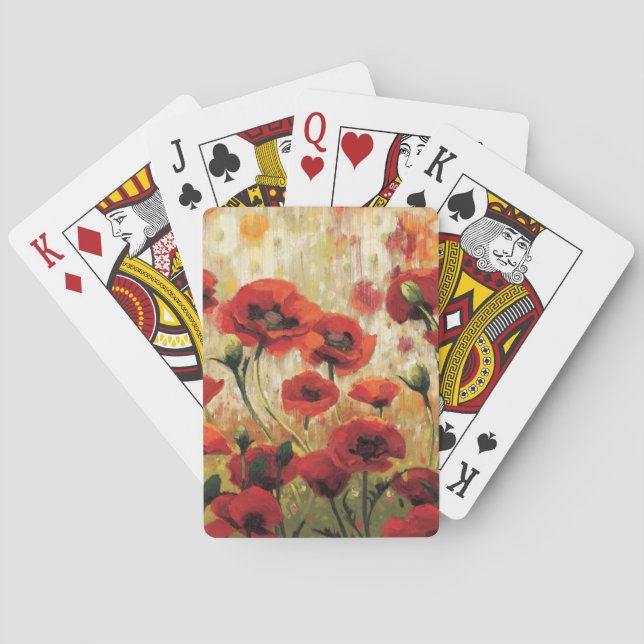 Spring Flowers in a Garden Playing Cards (Back)