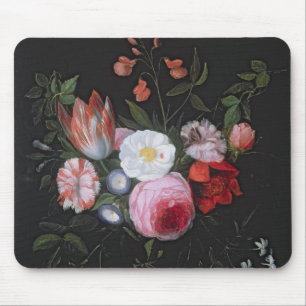 Spring Flowers in a glass vase, 17th century Mouse Pad