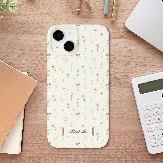 Spring flowers in yellow watercolor Case-Mate iPhone case (Creator Uploaded)