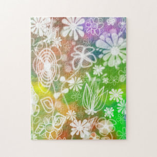 Spring Flowers Jigsaw Puzzle Colourful Painting