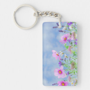 Spring Flowers Keychain
