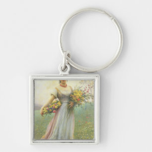 Spring Flowers Keychain