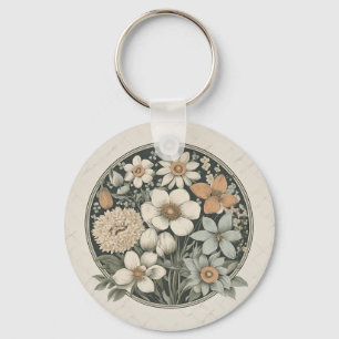 Spring Flowers Keychain