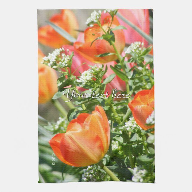 Spring Flowers Kitchen Towel (Vertical)