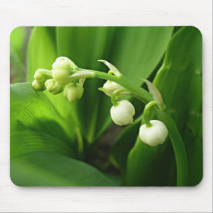 spring flowers - lily of the valley mouse pad