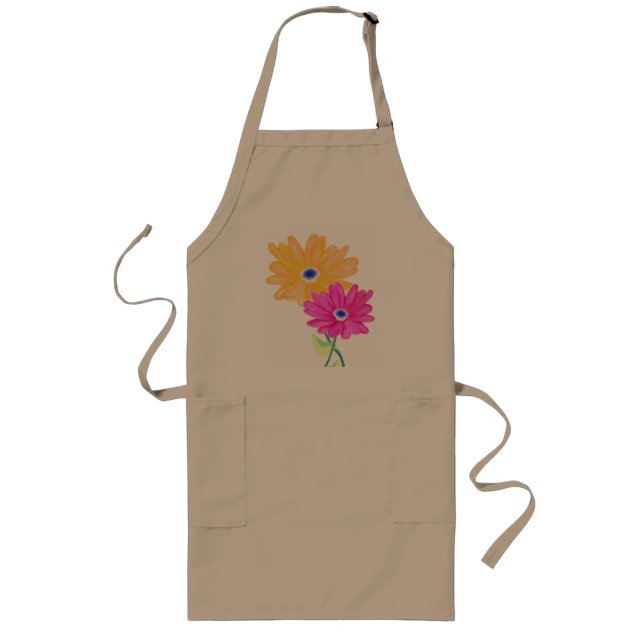 Spring Flowers  Long Apron (Front)
