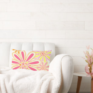 Spring Flowers Lumbar Pillow