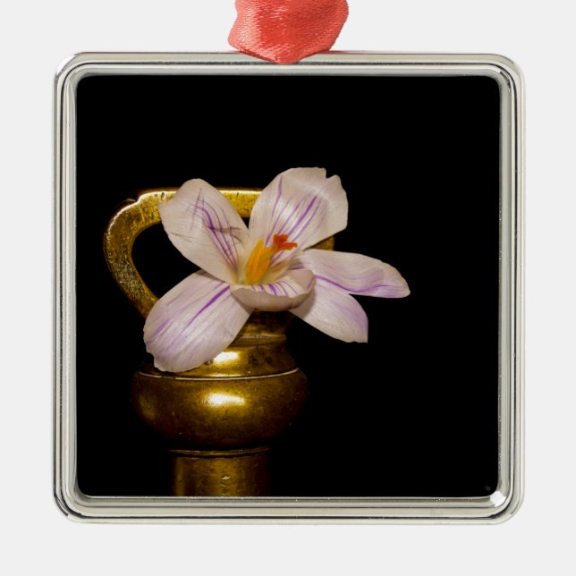 Spring Flowers Metal Ornament (Front)
