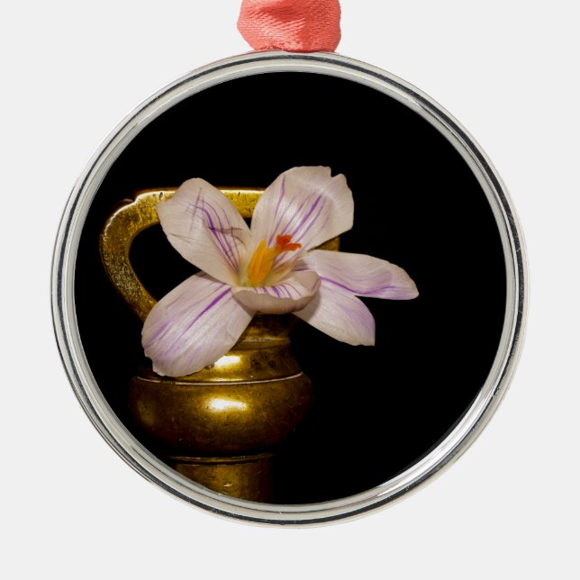 Spring Flowers Metal Ornament (Front)