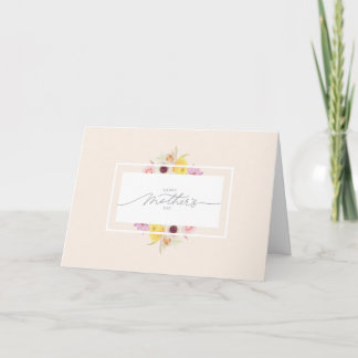 Spring Flowers Mother's Folded Greeting Card