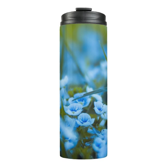 Spring flowers on field thermal tumbler (Front)