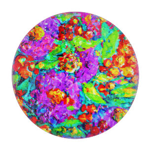 Spring Flowers Painting. Buy Now Cutting Board