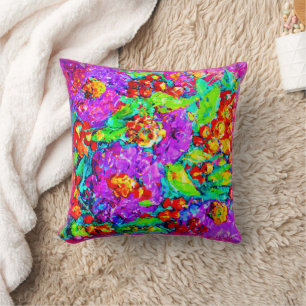 Spring Flowers Painting. Buy Now Throw Pillow