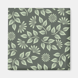 Spring Flowers Pattern Magnet