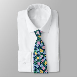 Spring Flowers Pattern Tie