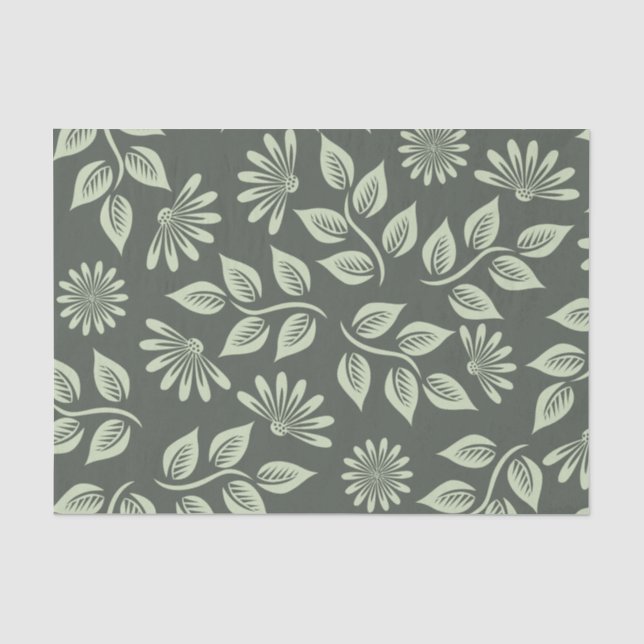 Spring Flowers Pattern Tissue Paper (Front)