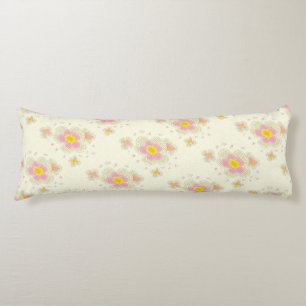 Spring Flowers (pink/yellow) Body Pillow